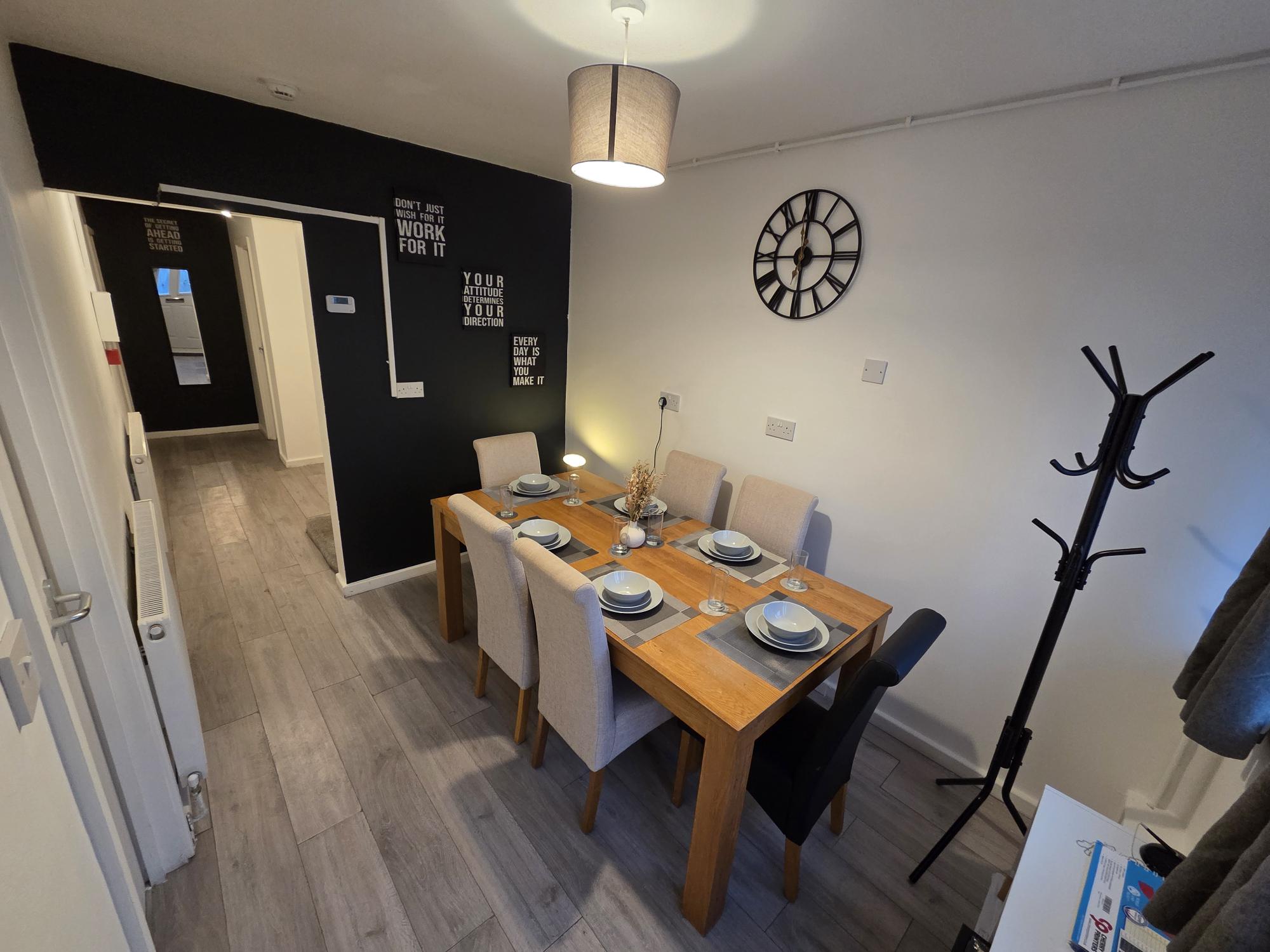 Modern shared living space in supported accommodation